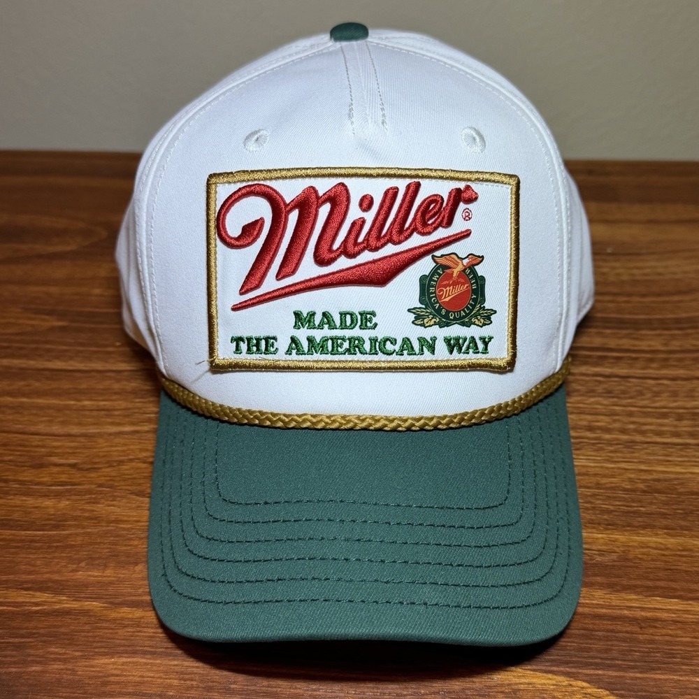 Miller High Life Rope Snapback Hat Made The American Way Beer Trucker Cap NEW